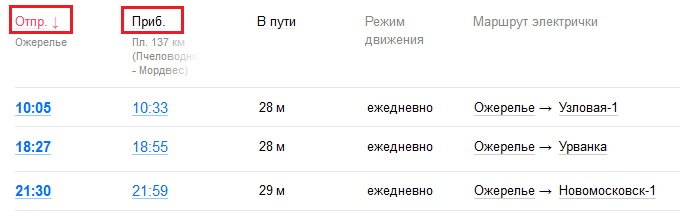 ”Расписание